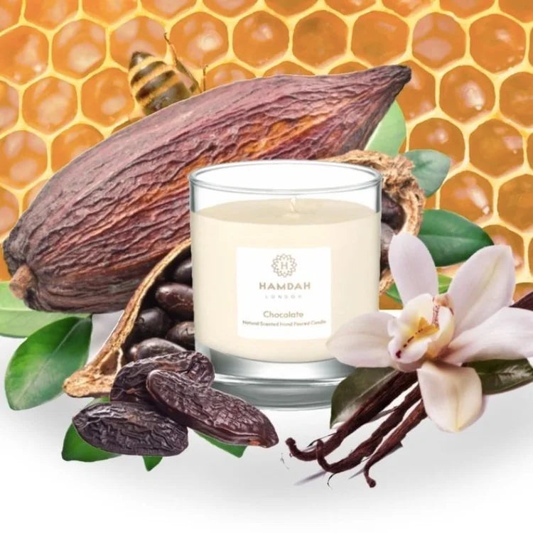 🍫 شمعة فاخرة بنكهة الشوكولاتة (180 جرامًا)